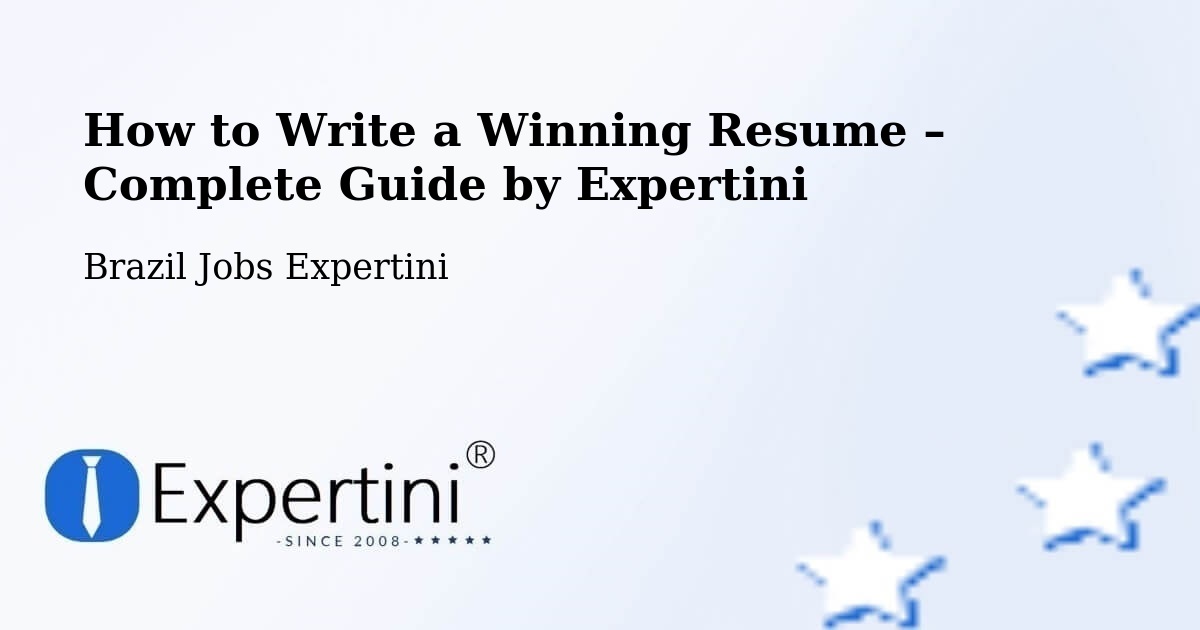 Resume Writing Guide for Job Seekers – Mateus Leme - Mateus Leme, Brazil Jobs Expertini